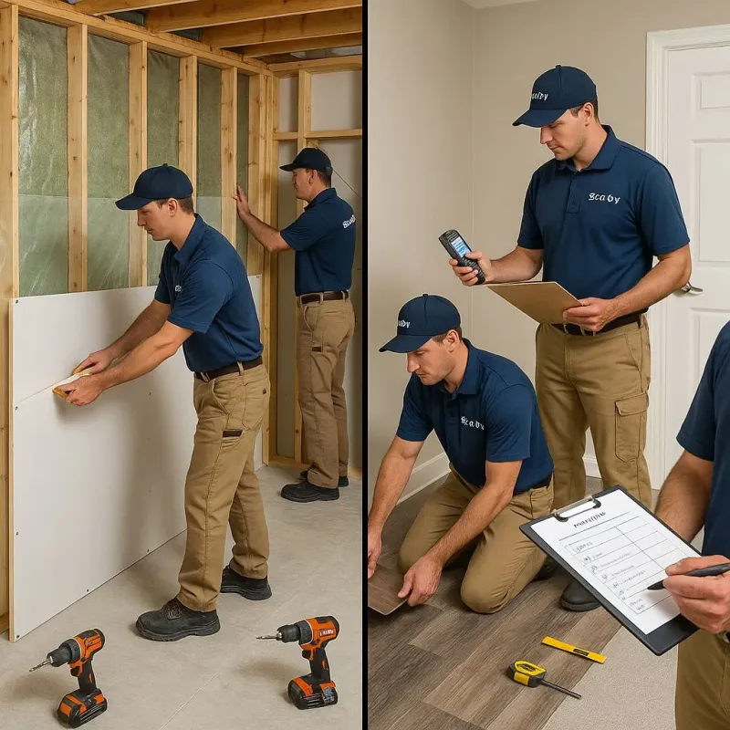 Repairs and Reconstruction process in North Hudson, WI